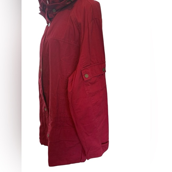 Pacific Trail Women's Deep Red/burgundy/maroon lined Utility Jacket women’s XL - Picture 13 of 15